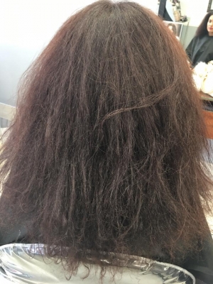 Before - Keratin Treatment at Teddy Rose Hair Salon