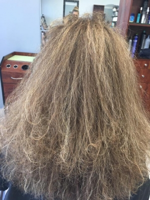 Before - Keratin Treatment at Teddy Rose Hair Salon